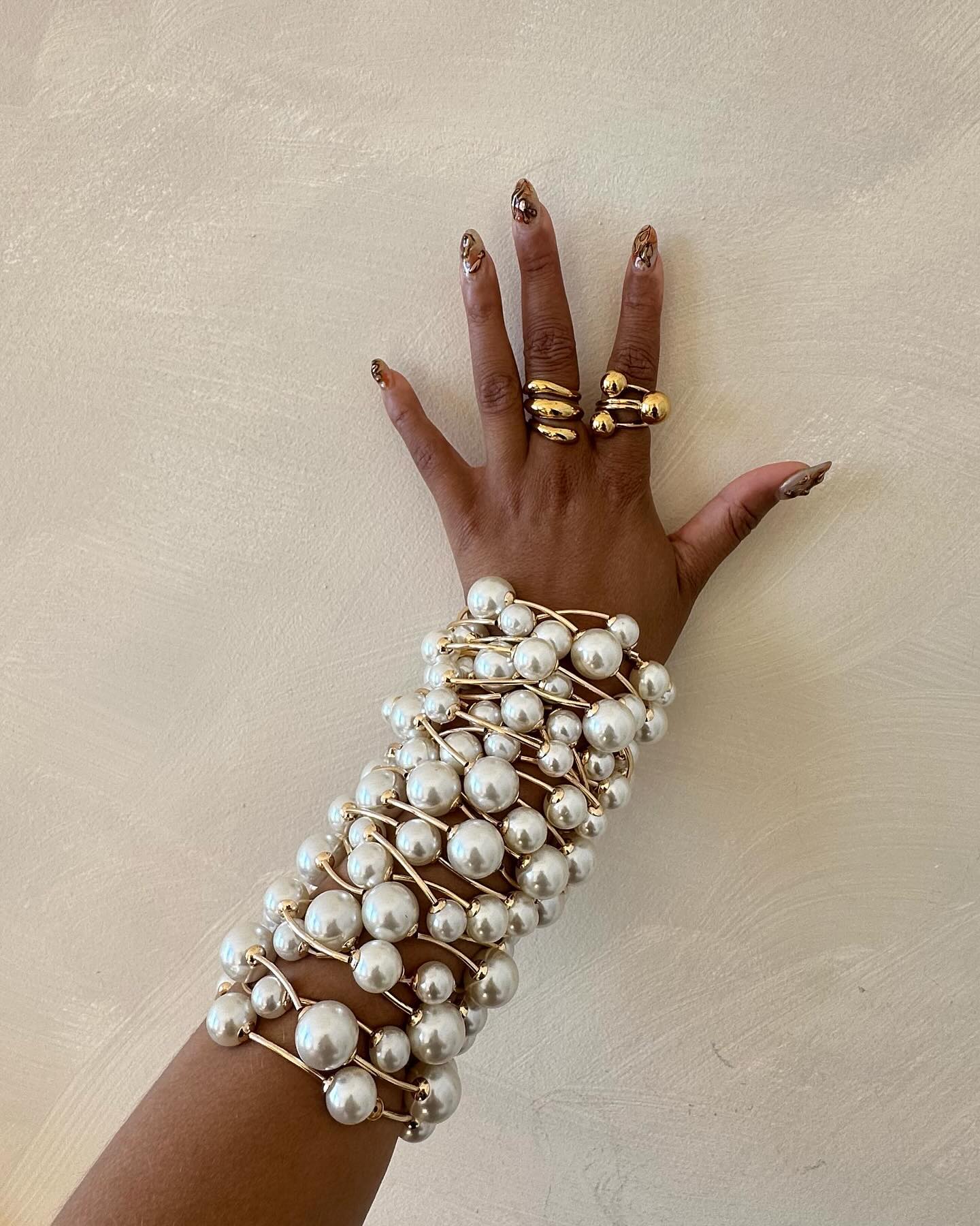 Crystal Pearl Blessing Bracelet