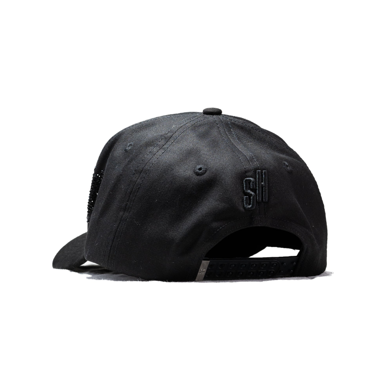 Total Black 'M' Emblem Cap