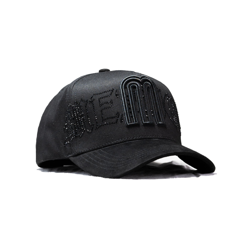 Total Black 'M' Emblem Cap