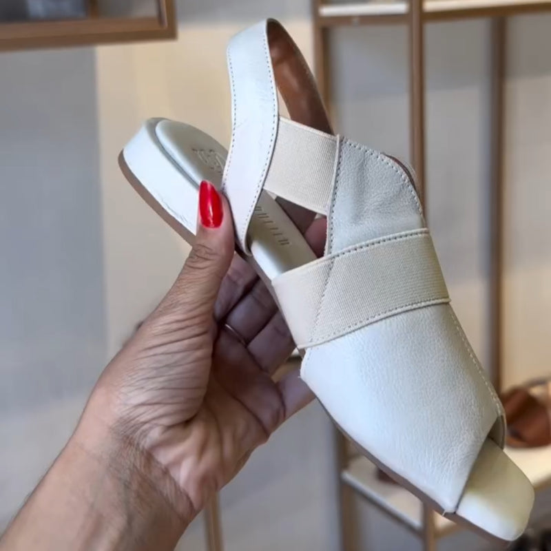 Square Toe Seamus Flat Sandals