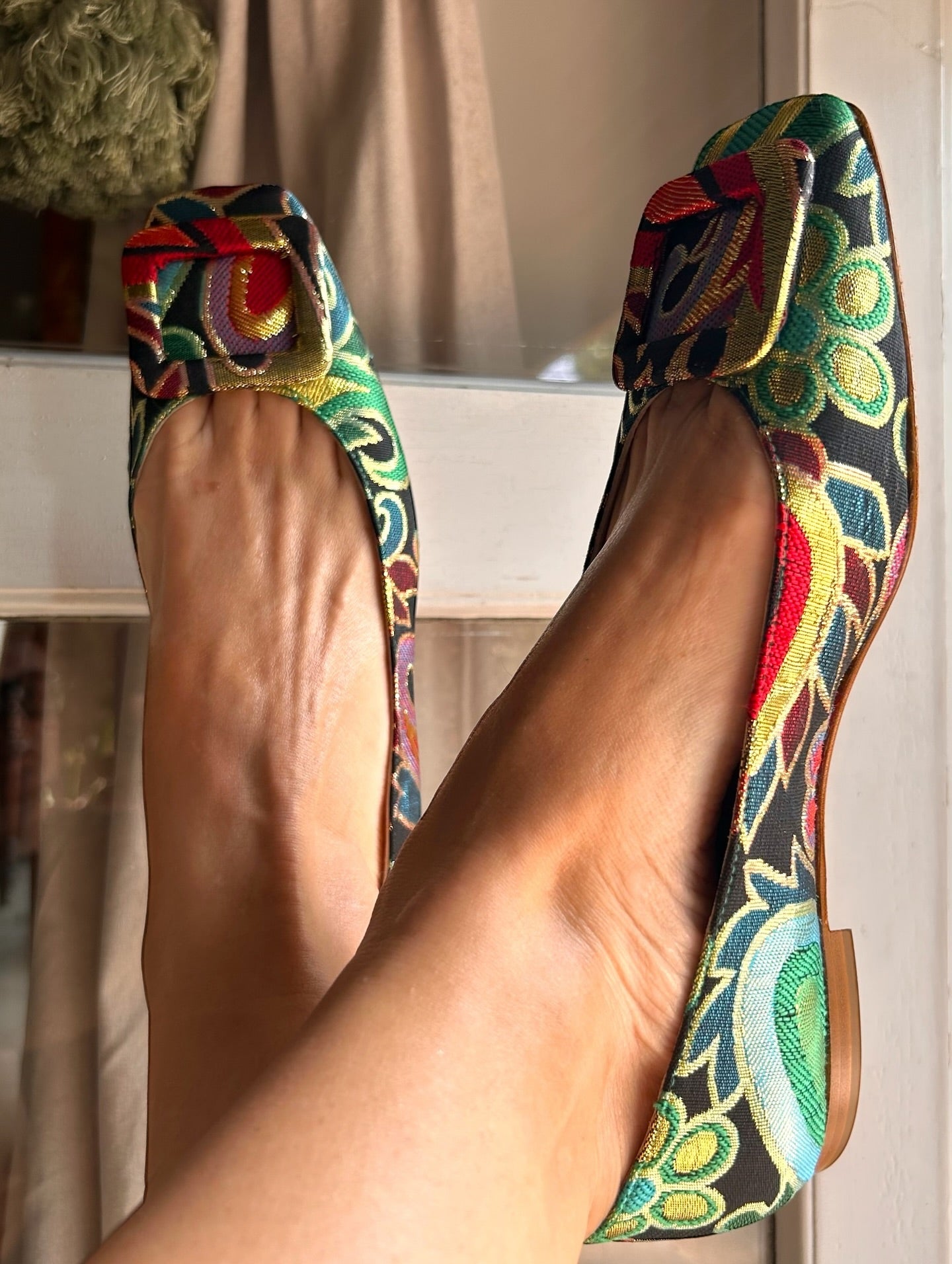 ⏰Last Day Promotion $10 OFF)Brocade Patterned Ballet Shoes