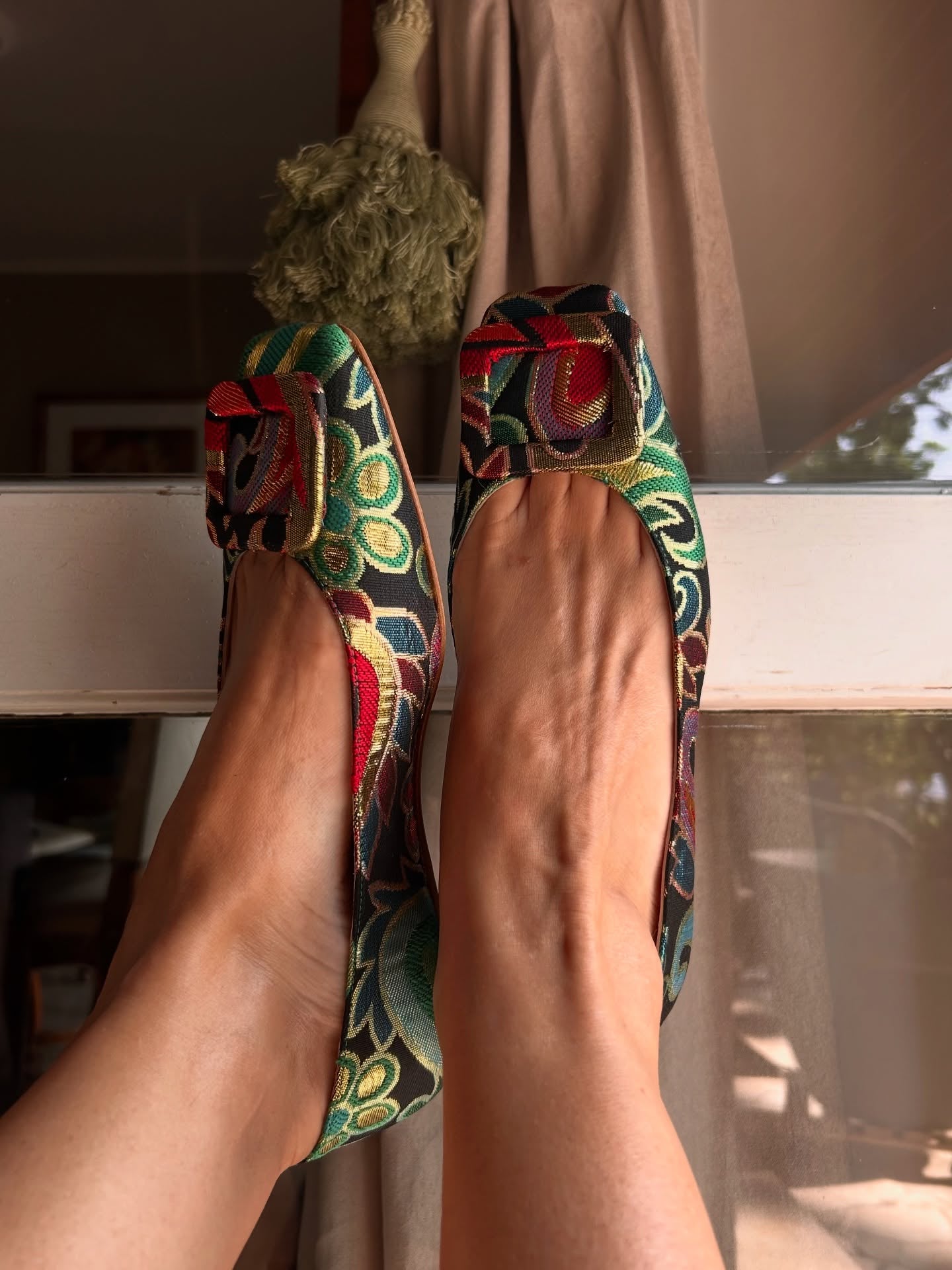 ⏰Last Day Promotion $10 OFF)Brocade Patterned Ballet Shoes