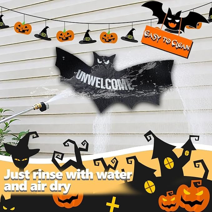 Halloween Bat Door Mat