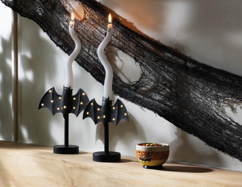 Large Twinkle Bat Candlestick