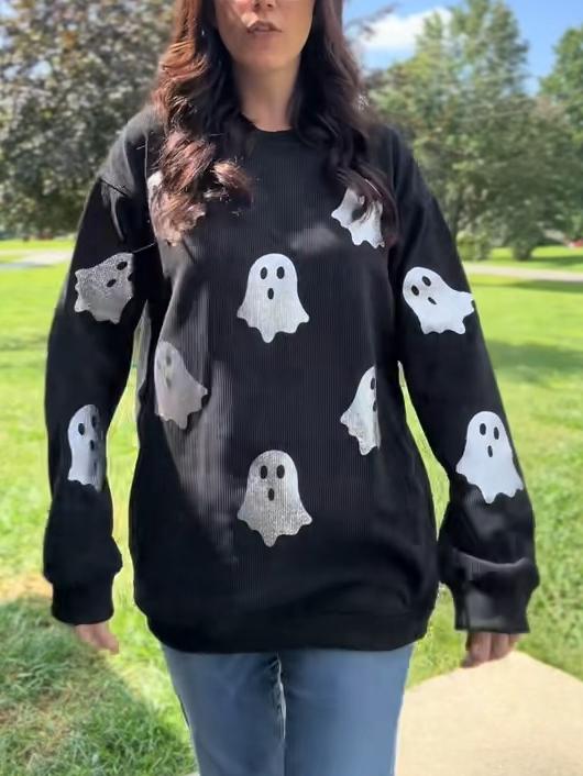 Glitter Ghost Top
