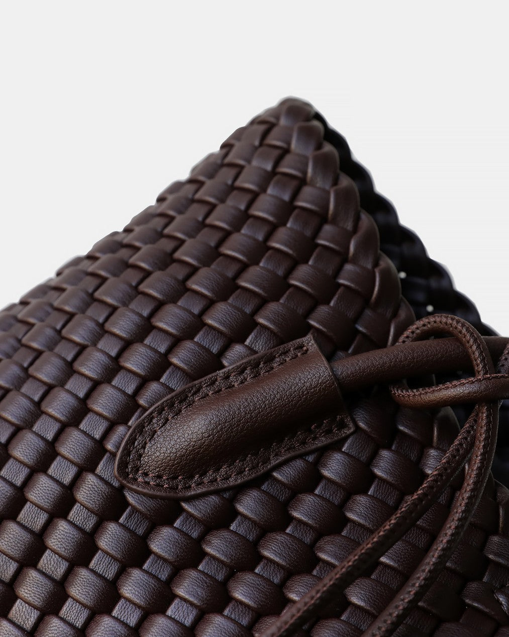 Leather Tote Bag with Golden Charm