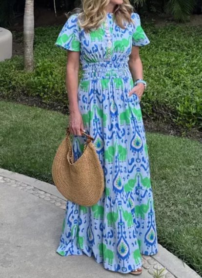 The Floral Relaxed Maxi Dress