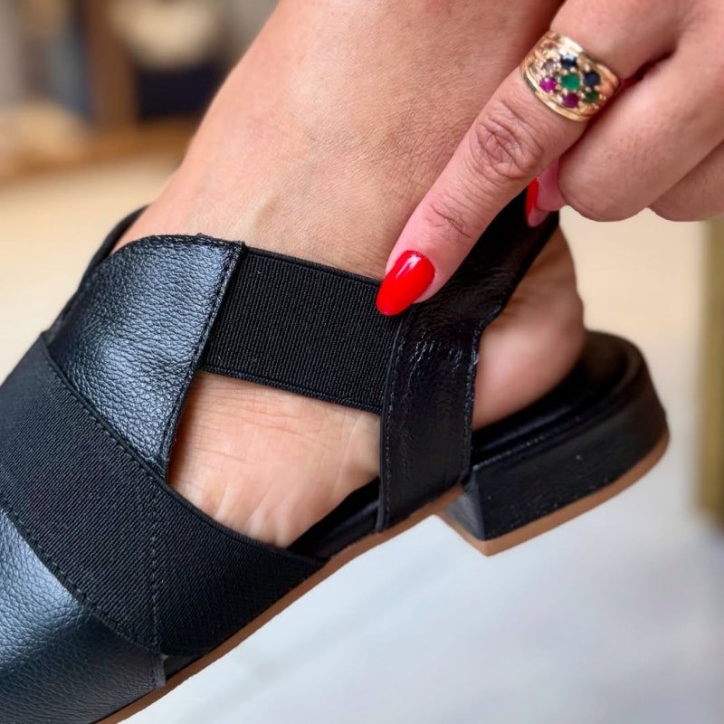 Square Toe Seamus Flat Sandals