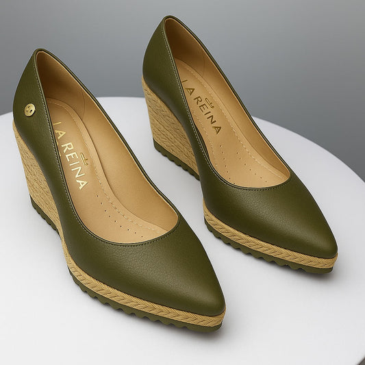 Wedge Heel Shallow Mouth Straw Rope Thick Sole Women's Shoes