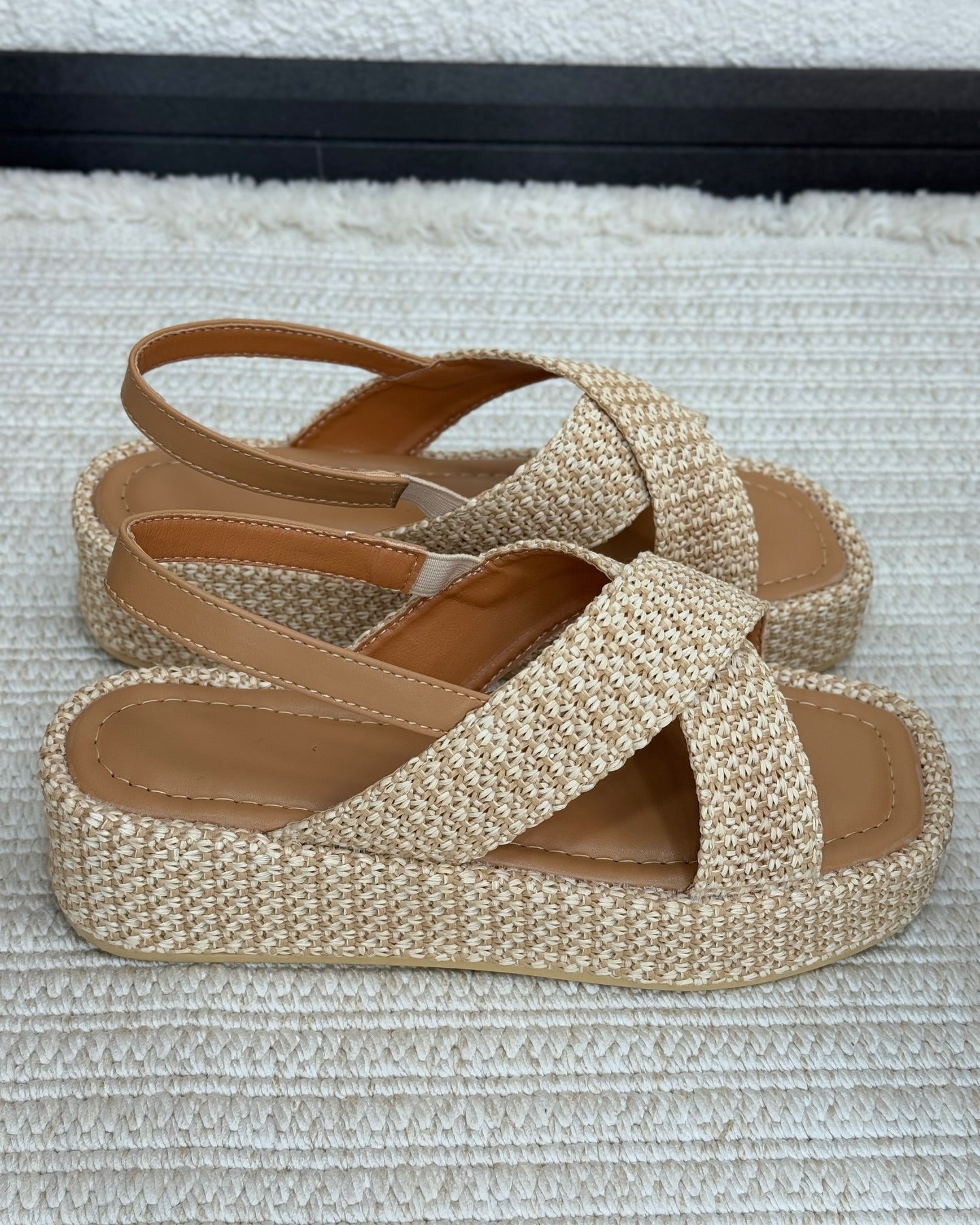 Vintage Straw Sandals