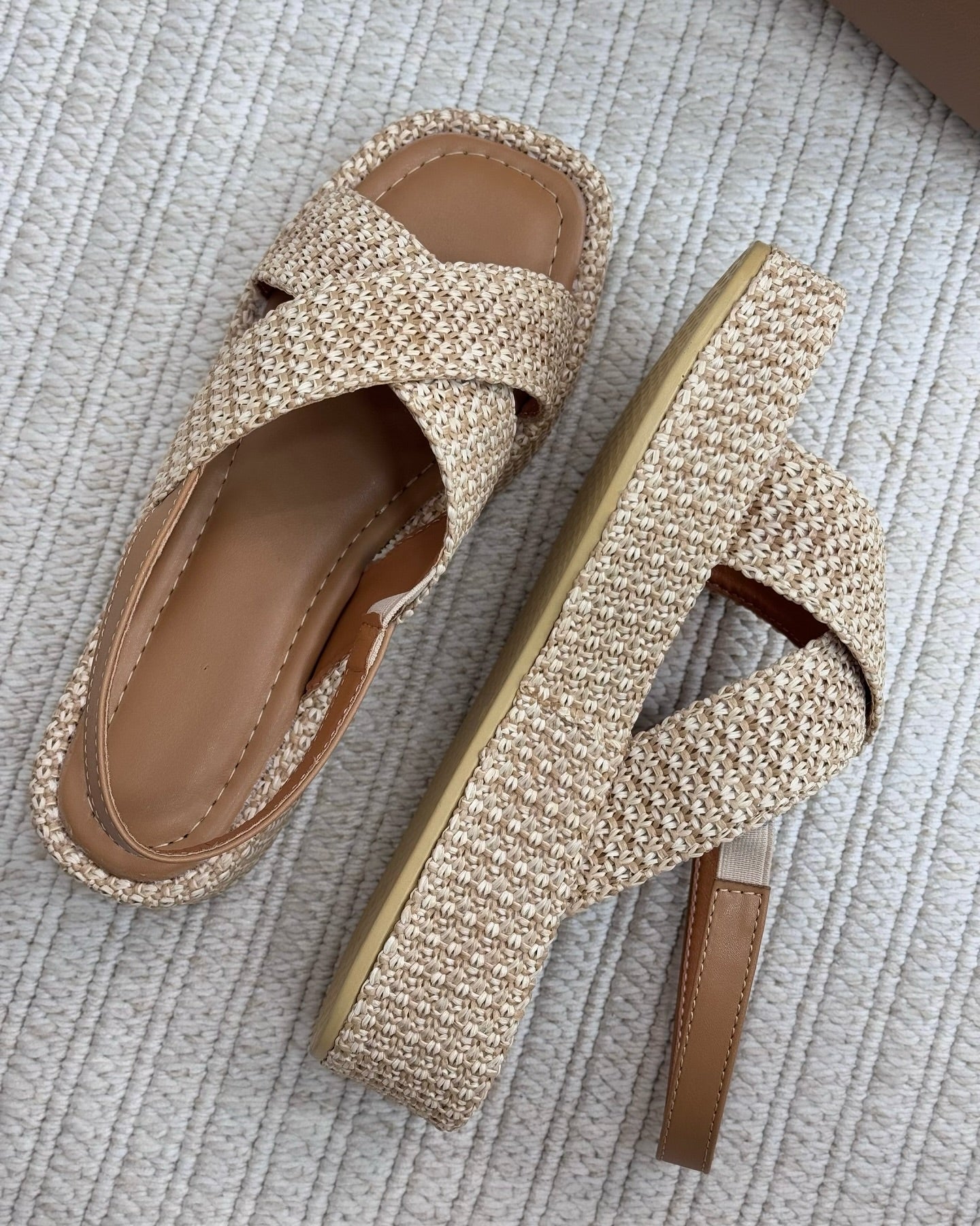 Vintage Straw Sandals