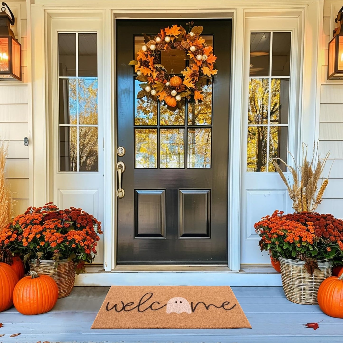 Halloween Bat Door Mat