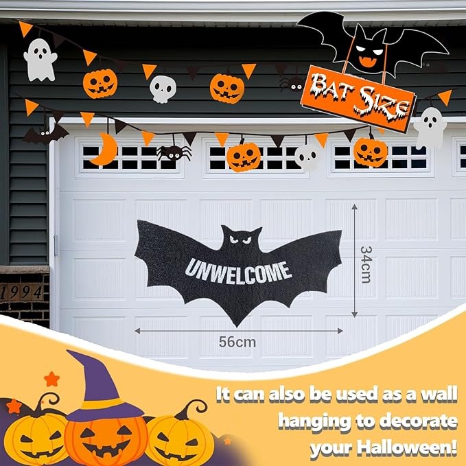 Halloween Bat Door Mat