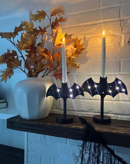 Large Twinkle Bat Candlestick