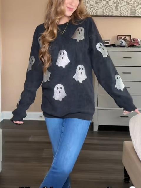 Glitter Ghost Top