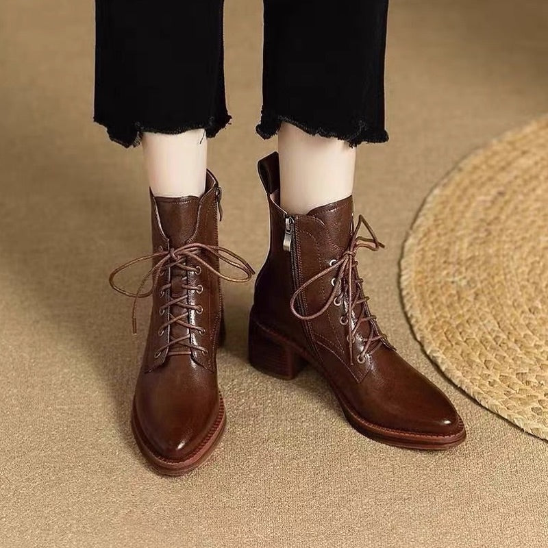 Lace-up Ankle Boots