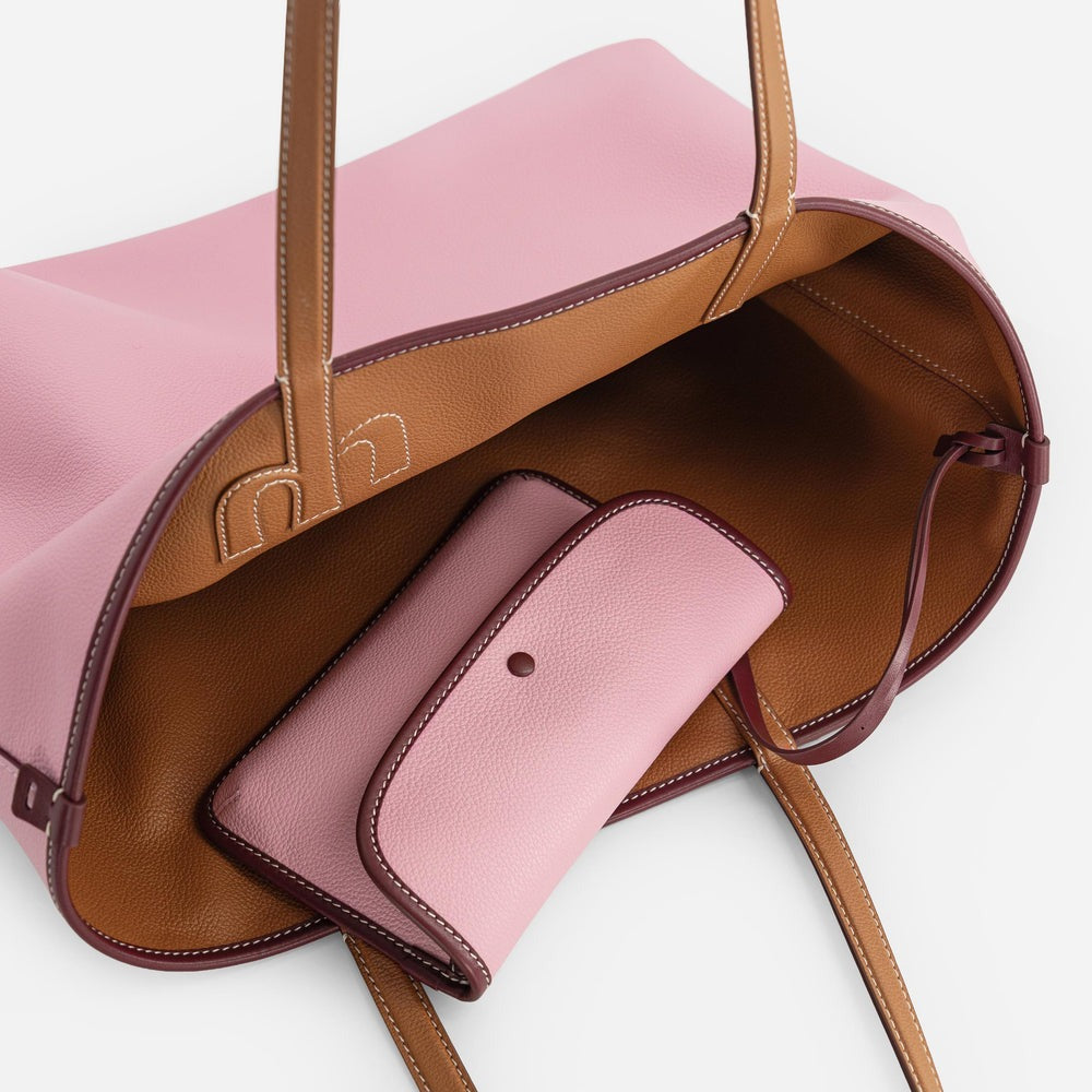 Tan & Pink Tote