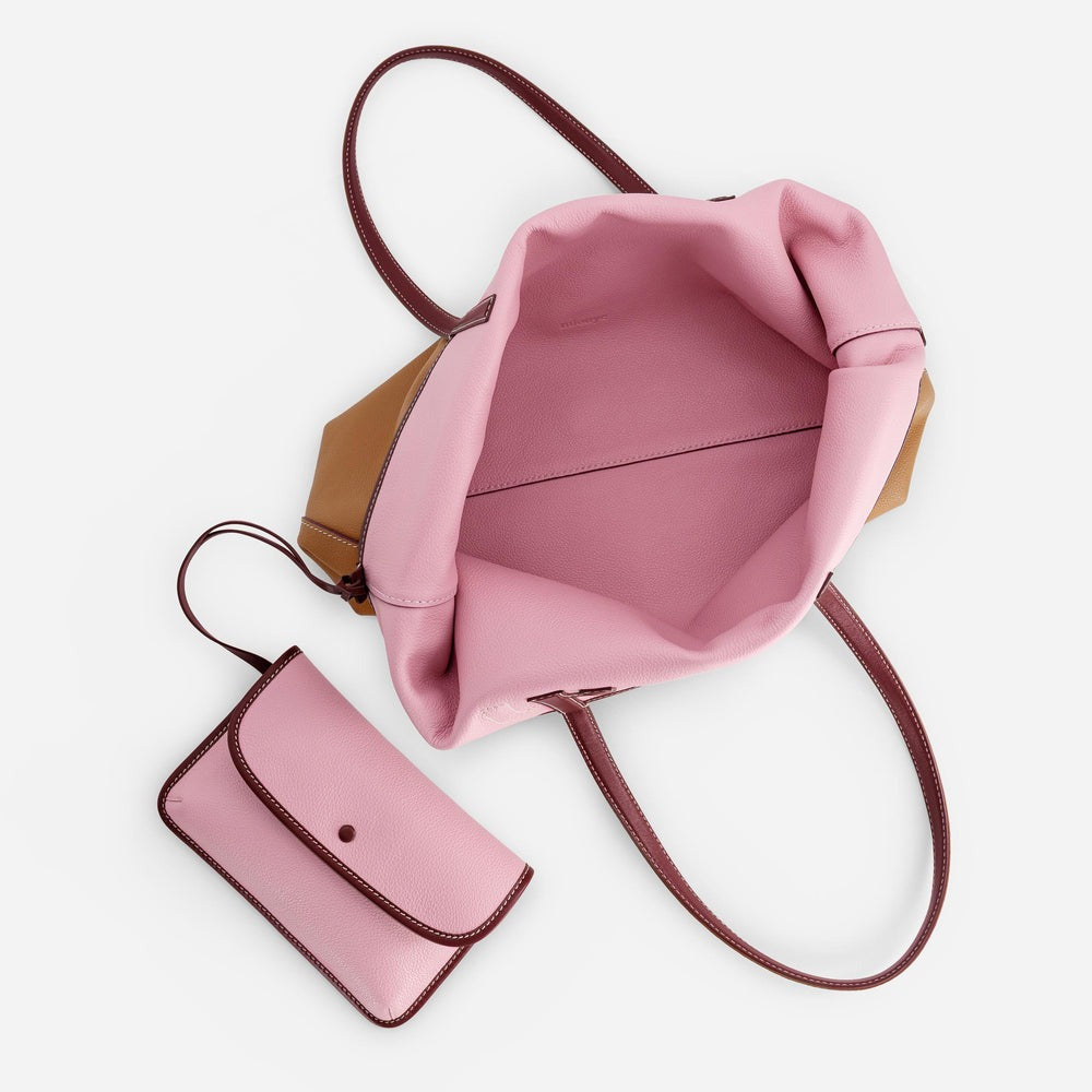 Tan & Pink Tote