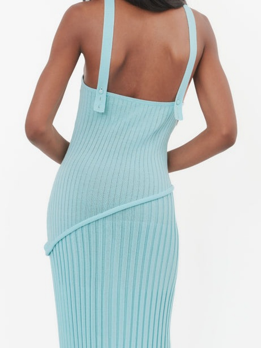 Glacier Blue Maxi Tube Dress