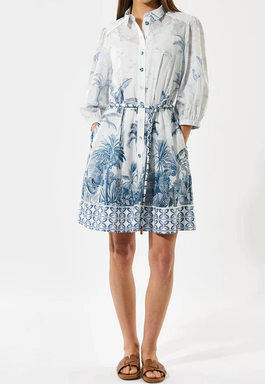 Baloon Sleeve Floral Dress