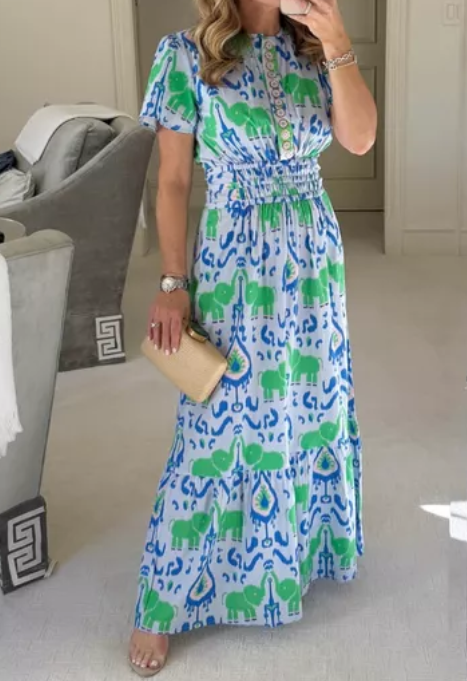 The Floral Relaxed Maxi Dress