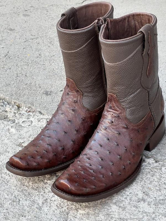 Handmade Ostrich Boots