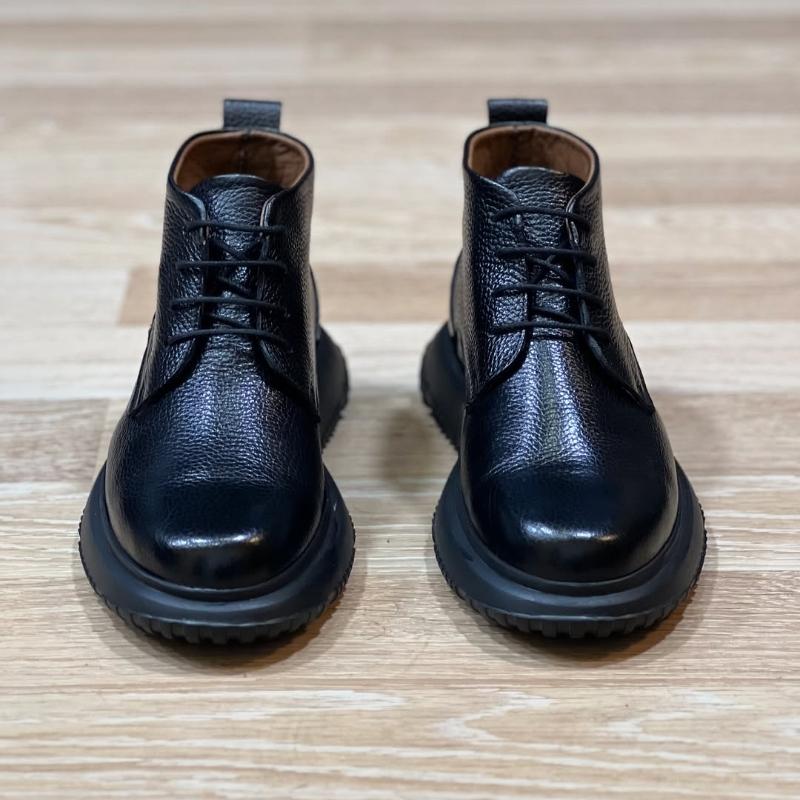 Men's Classic Black Leather Boots