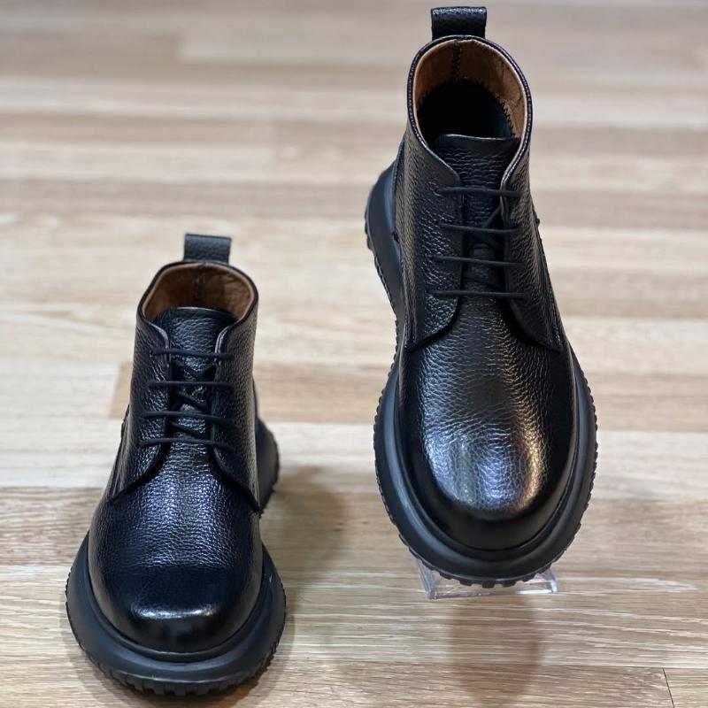 Men's Classic Black Leather Boots