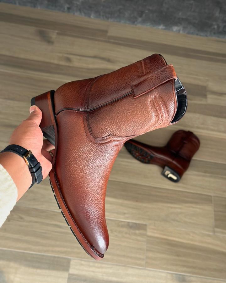 Venado Deerskin Leather Ankle Boots